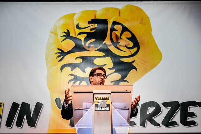 Vlaams Belang-voorzitter Tom Van  Grieken: “Vlamingen krijgen regering van losers”