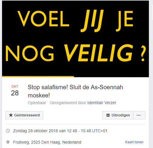 Identitair Verzet wil demonstreren tegen Salafisme in Haagse Schilderswijk