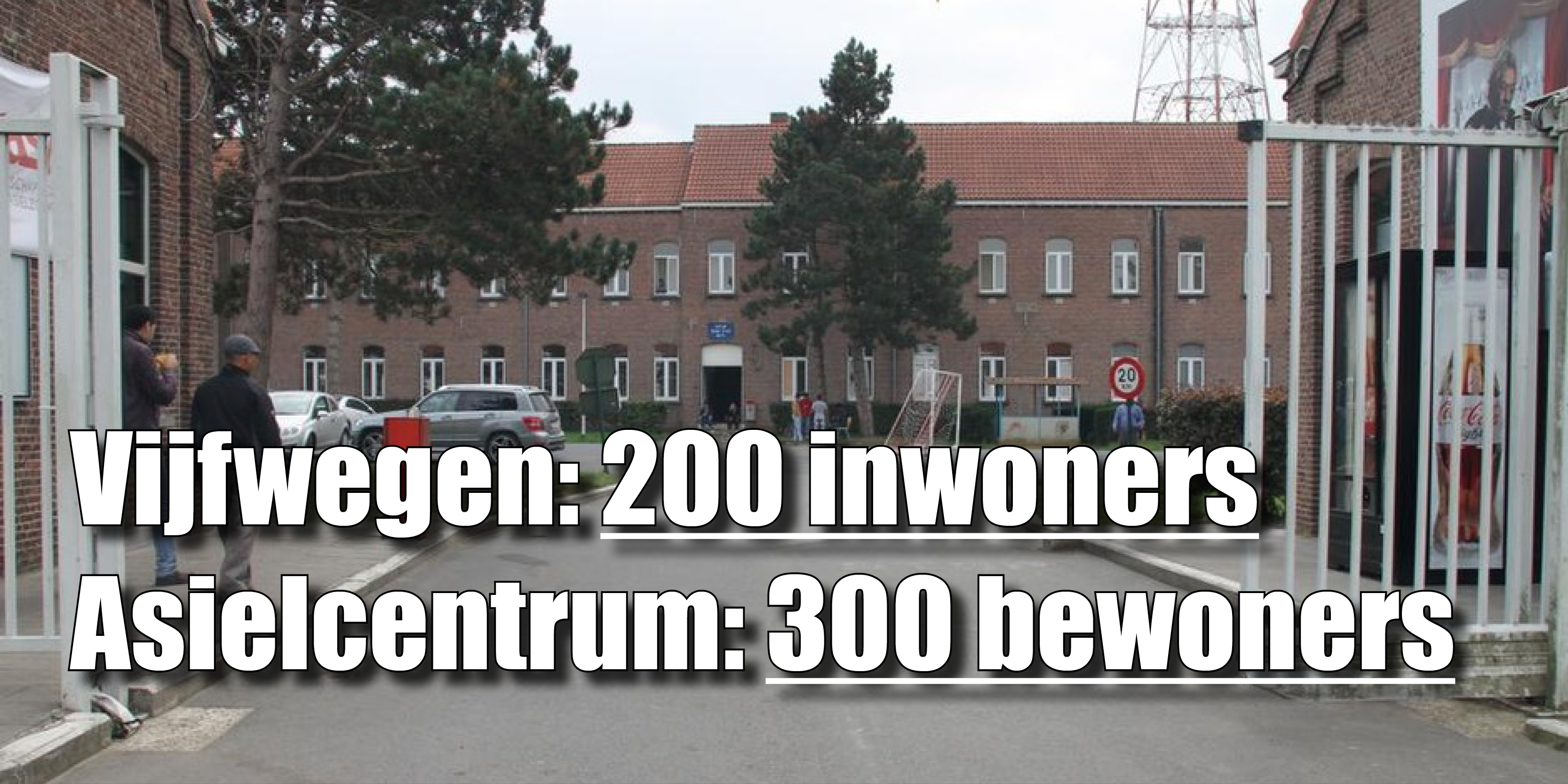 Omvolking = Vijfwegen in Poelkapelle: 200 inwoners + 300 asielzoekers