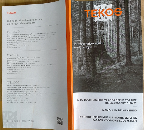 [Tijdschrift] TEKOS nr. 181; de conservatieve wortels van de ecologie
