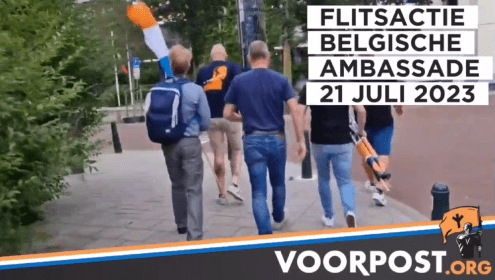 Voorpost doopt belgische ambassade in Den Haag om tot Vlaamse ambassade